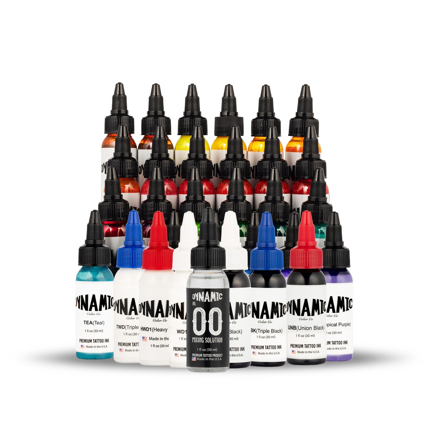 Dynamic Master Collection Tattoo Ink 31 Color Box Set - 1 oz. Bottles