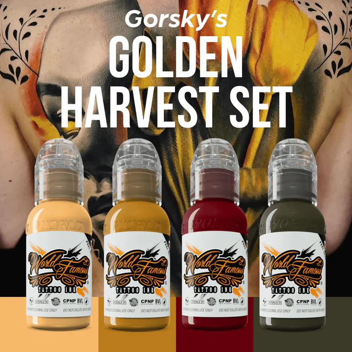 World Famous Set Gorsky's Harvest 1oz Tattoo Ink