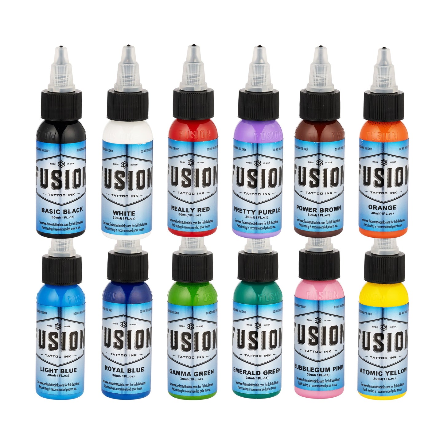 Fusion Set 12 Color Tattoo Ink