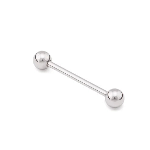 Stainless Steel Straight  Barbel External Threaded Painful Pleasures