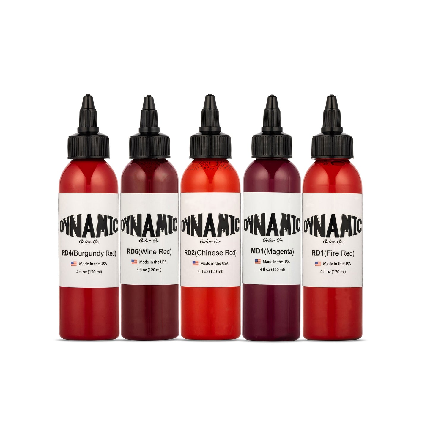 Dynamic Tattoo Ink Lips and Roses 4oz Color Set