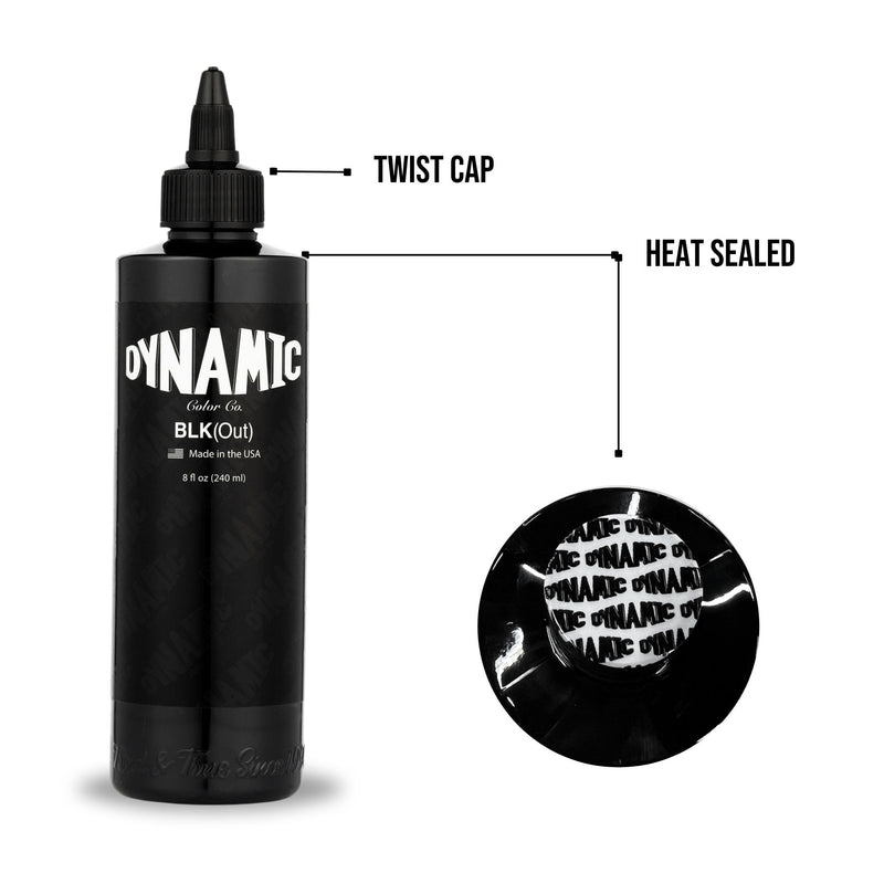 Dynamic BLKout Tattoo Ink - 8 oz. Bottle