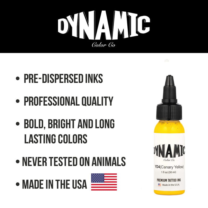 Canary Yellow Tattoo Ink - 1 oz. Bottle