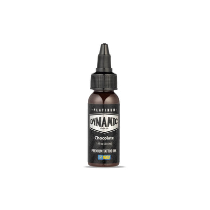 Dynamic Platinum Tattoo Ink Chocolate - 1oz Bottle