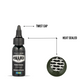 Dynamic Platinum Tattoo Ink Dark Green  - 1oz Bottle