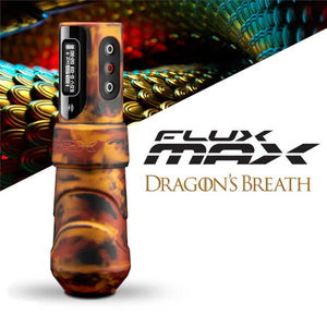 FK Irons Flux Max Tattoo Machine w/ 2 Power Bolts  Dragon Breath