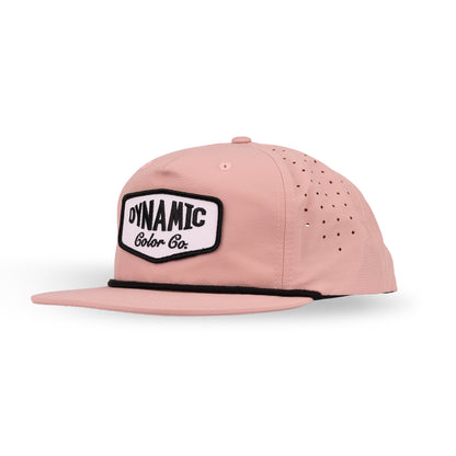Dynamic Performance Pinch Front 5 Panel Snapback Hat – Pink