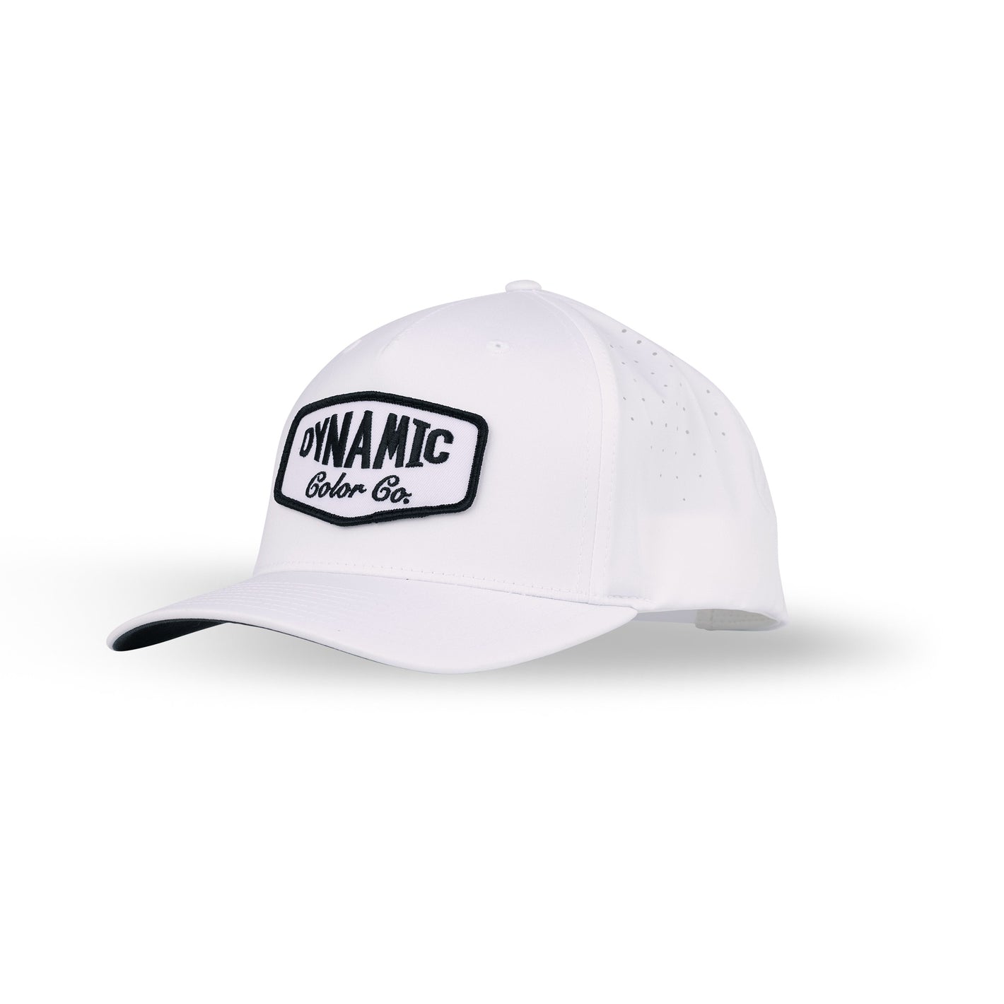 Dynamic Pre-Curved Pinch Front Snapback Hat – White
