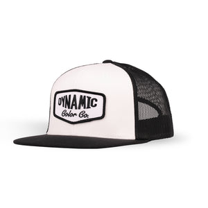Dynamic Wool Trucker Black and White Hat