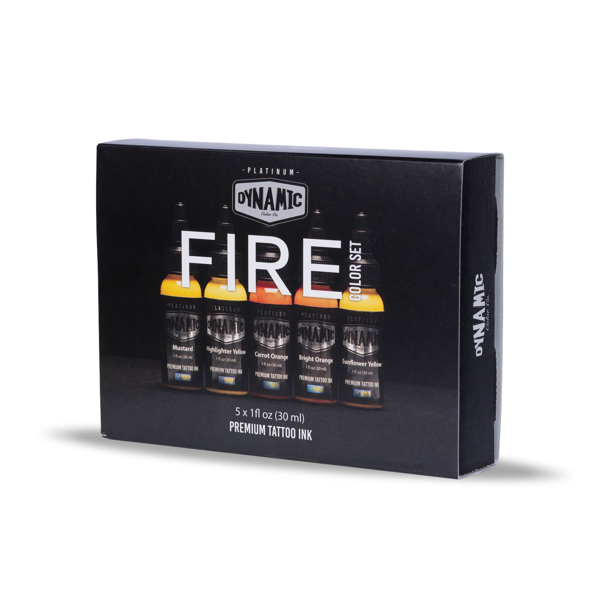 Dynamic Platinum Fire 1oz 5 Bottle Color Set Dynamic Color
