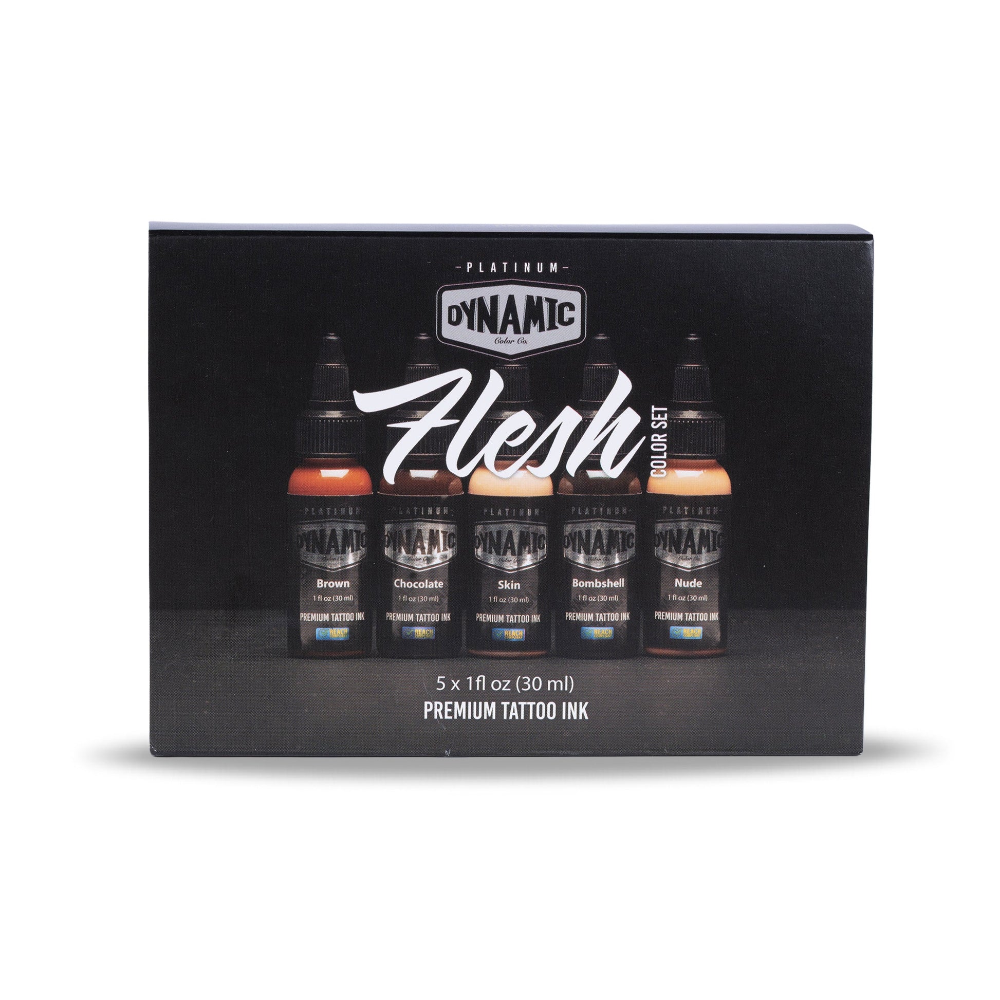 Dynamic Platinum Flesh 1oz 5 Bottle Color Set Dynamic Color