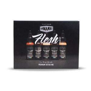Dynamic Platinum Flesh 1oz 5 Bottle Color Set Dynamic Color