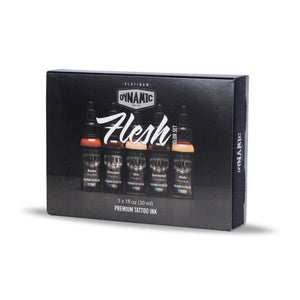 Dynamic Platinum Flesh 1oz 5 Bottle Color Set Dynamic Color