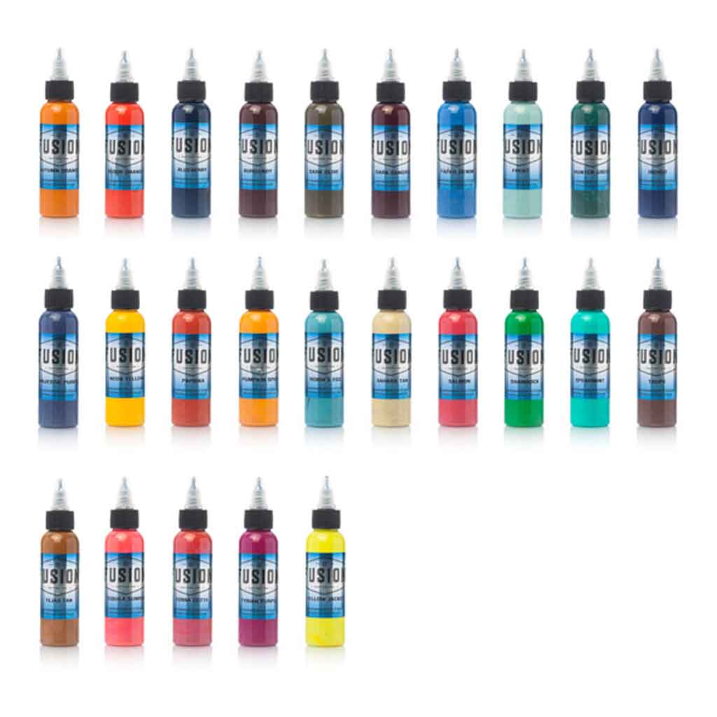 Fusion Set 25 Color Tattoo Ink 1oz.