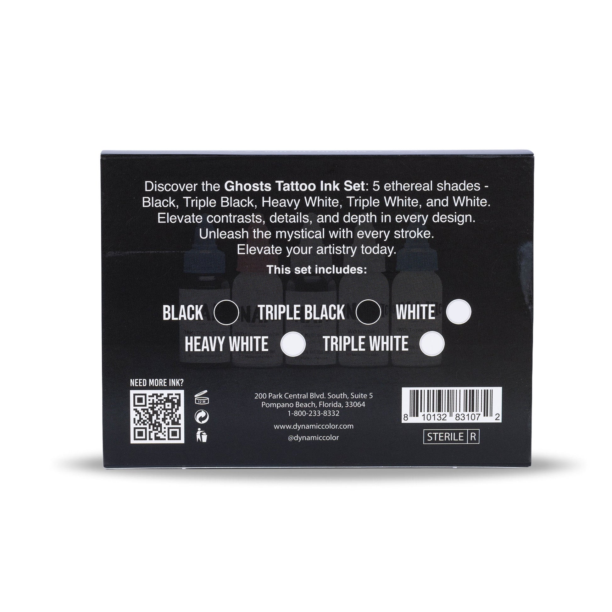 Dynamic Tattoo Ink Ghosts 1oz Color Set Dynamic Color