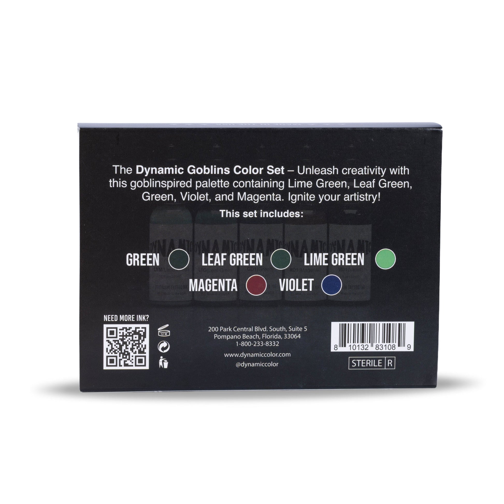 Dynamic Tattoo Ink Goblins 1oz Color Set Dynamic Color