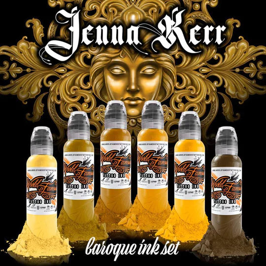 World Famous Set Jenna Kerr's Baroque Tattoo Ink 1 oz