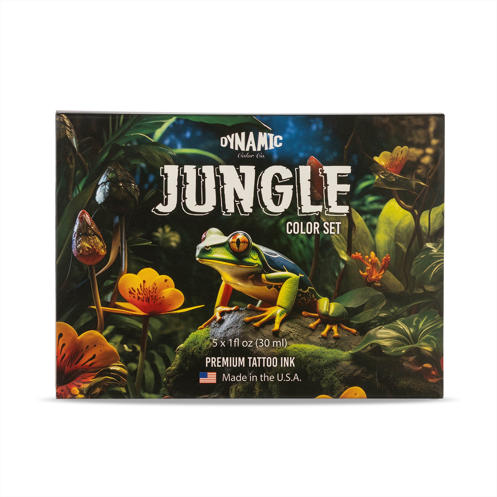 Dynamic LUSH & JUNGLE タトゥーインクセット Dynamic Tattoo Ink Jungle 1oz Color Set
