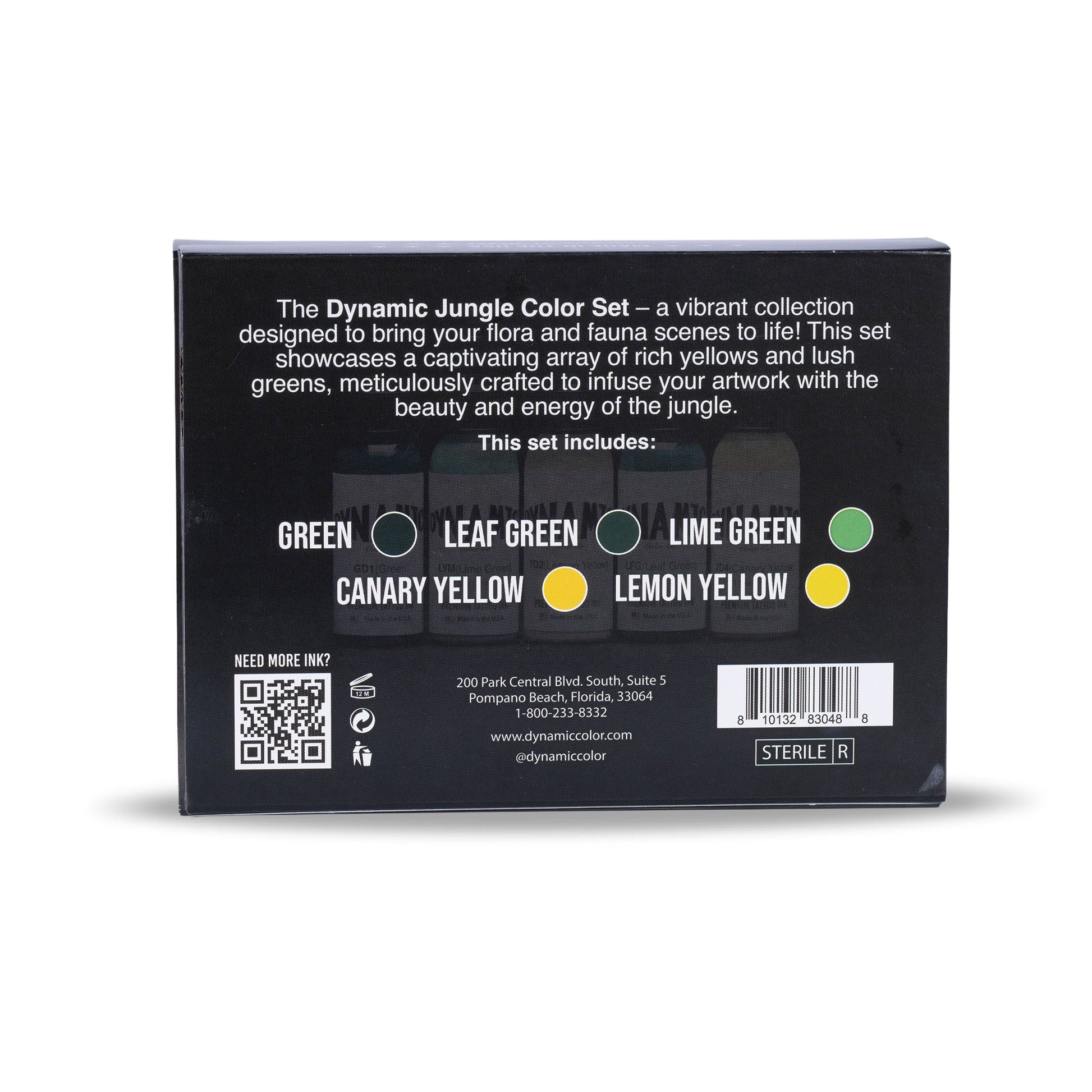 Dynamic Tattoo Ink Jungle 1oz Color Set Dynamic Color