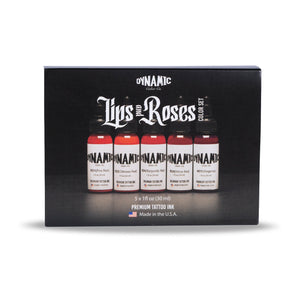 Dynamic Tattoo Ink Lips and Roses 1oz Color Set Dynamic Color