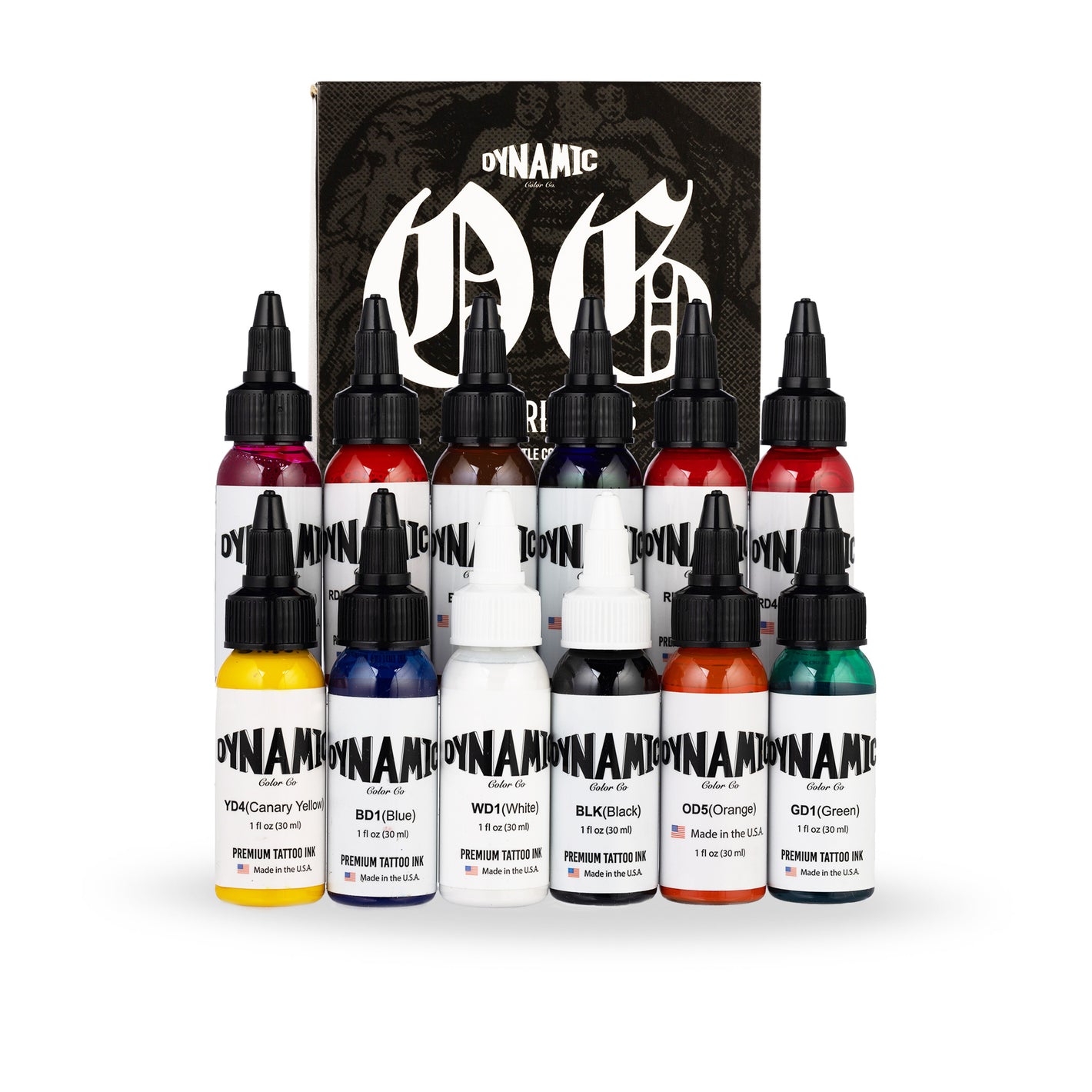 Dynamic OG Tattoo Ink Color Set - 1 oz. Bottles