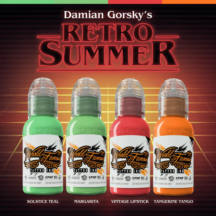 World Famous Set Gorsky's Retro Summer 1oz Tattoo Ink