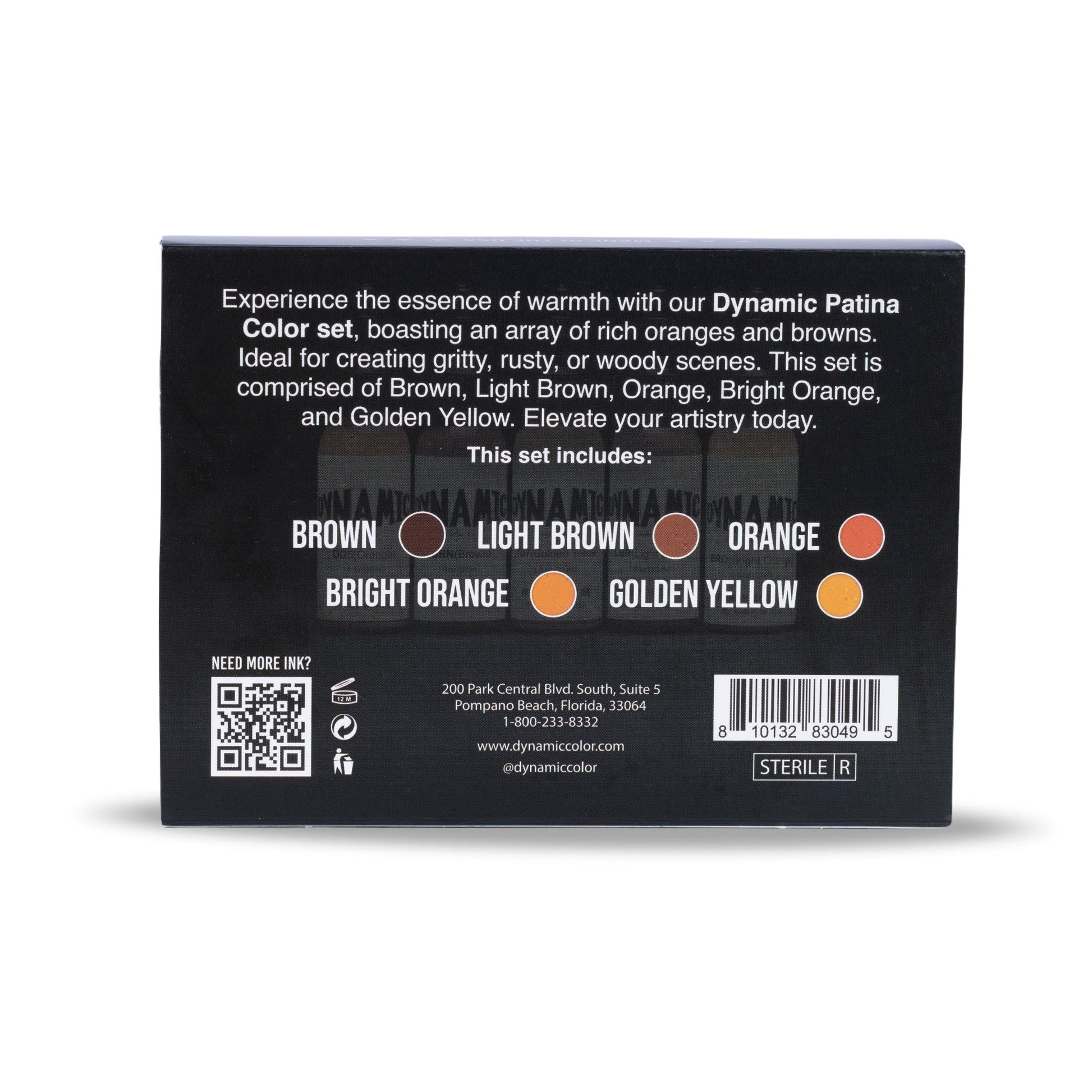 Dynamic Tattoo Ink Patina 1oz Color Set Dynamic Color