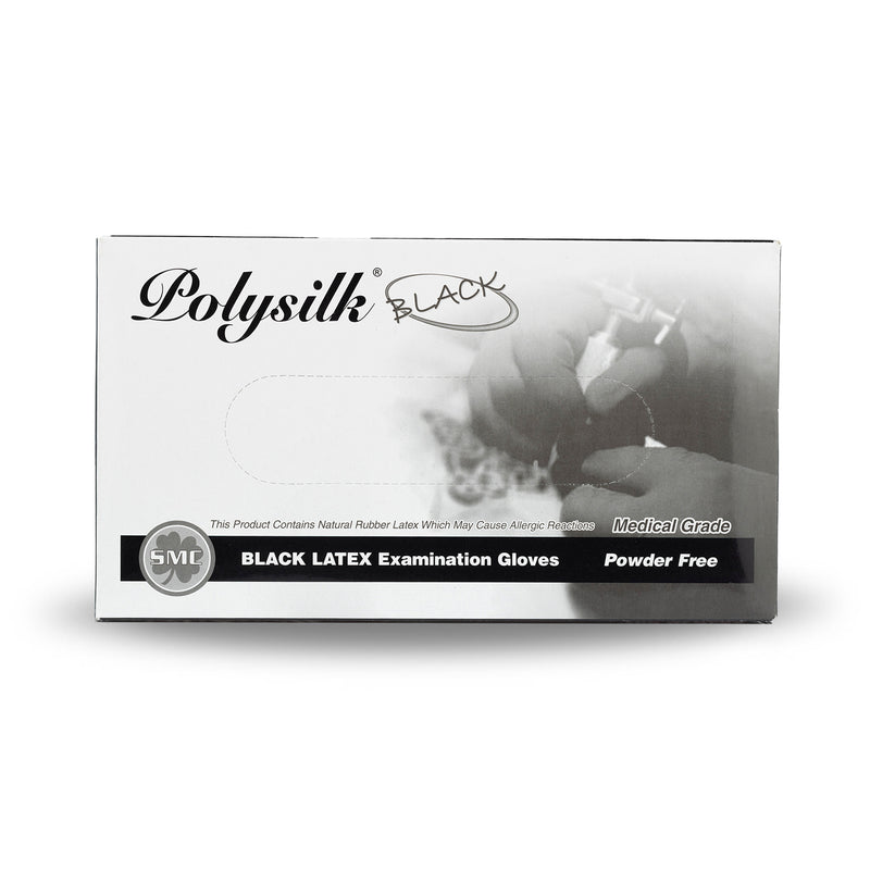 Polysilk Disposable Latex Gloves