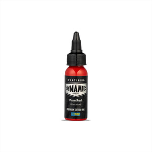 Dynamic Platinum Tattoo Ink Pure Red  - 1oz Bottle