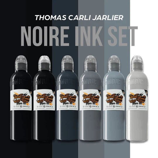 World Famous Set Thomas Carli Jarlier's Noire Tattoo Ink Dynamic Color