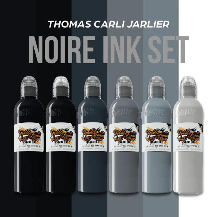 World Famous Set Thomas Carli Jarlier's Noire Tattoo Ink Dynamic Color