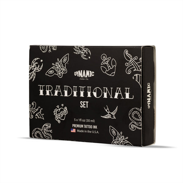Dynamic Tattoo Ink Traditional 1oz Color Set | Professional Tattoo