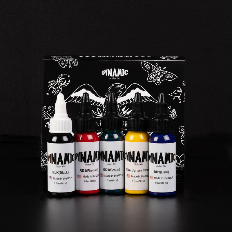 Dynamic Tattoo Ink Traditional 1oz Color Set