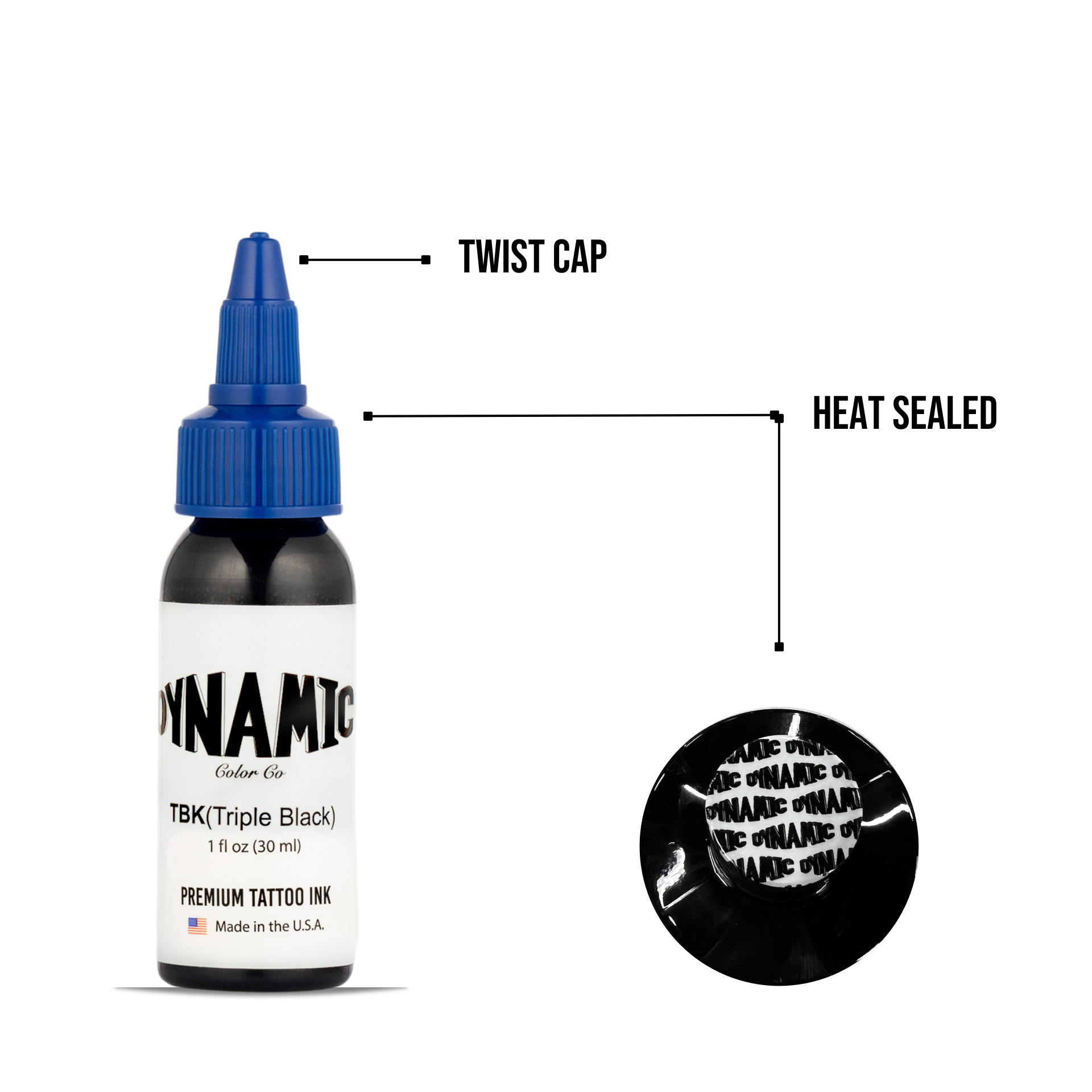 Dynamic Triple Black (TBK) Tattoo Ink - 1 oz. Bottle Dynamic Triple Black (TBK) Tattoo Ink - 1 oz. Bottle