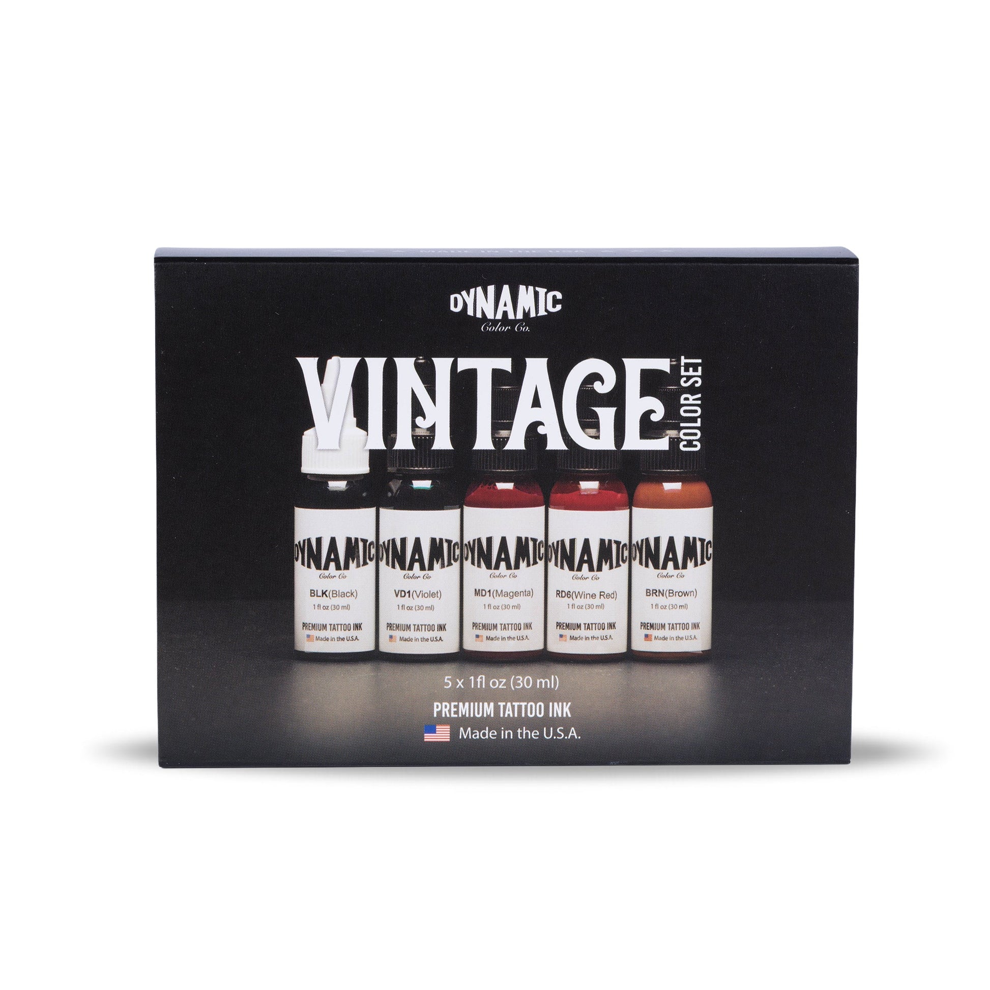 Dynamic Tattoo Ink Vintage 1oz Color Set Dynamic Color
