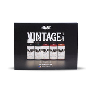 Dynamic Tattoo Ink Vintage 1oz Color Set Dynamic Color