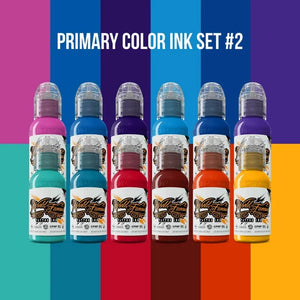 World Famous Tattoo Ink Set - Primary 12 Color