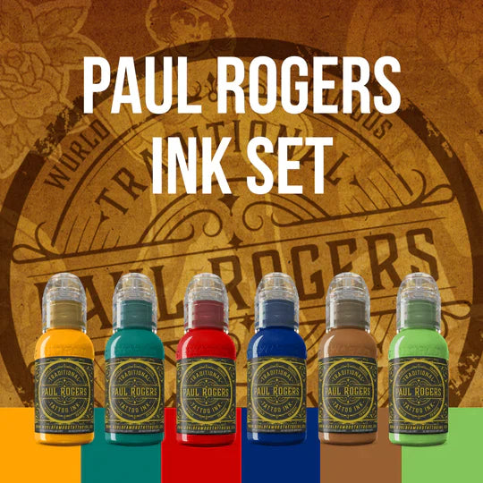 World Famous Set Paul Rogers 1oz Tattoo Ink