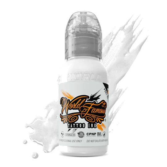 World Famous Portrait White Tattoo Ink