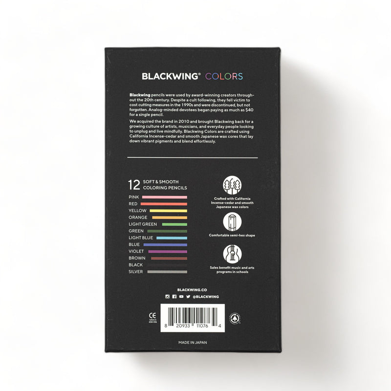 Blackwing Colors (Set Of 12) Colored Pencils
