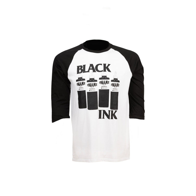 Dynamic Black Ink Ringer Longsleeve Shirt