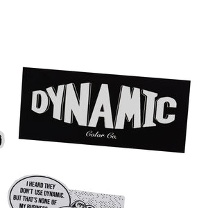 Dynamic Sticker Black Logo