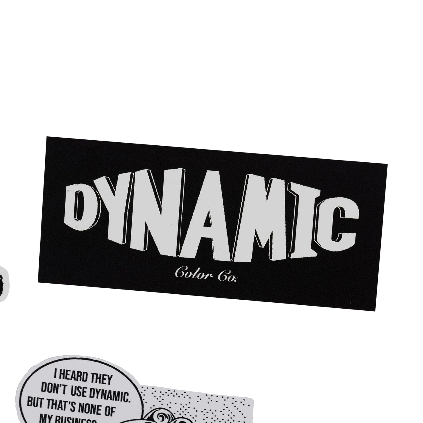 Dynamic Sticker Black Logo