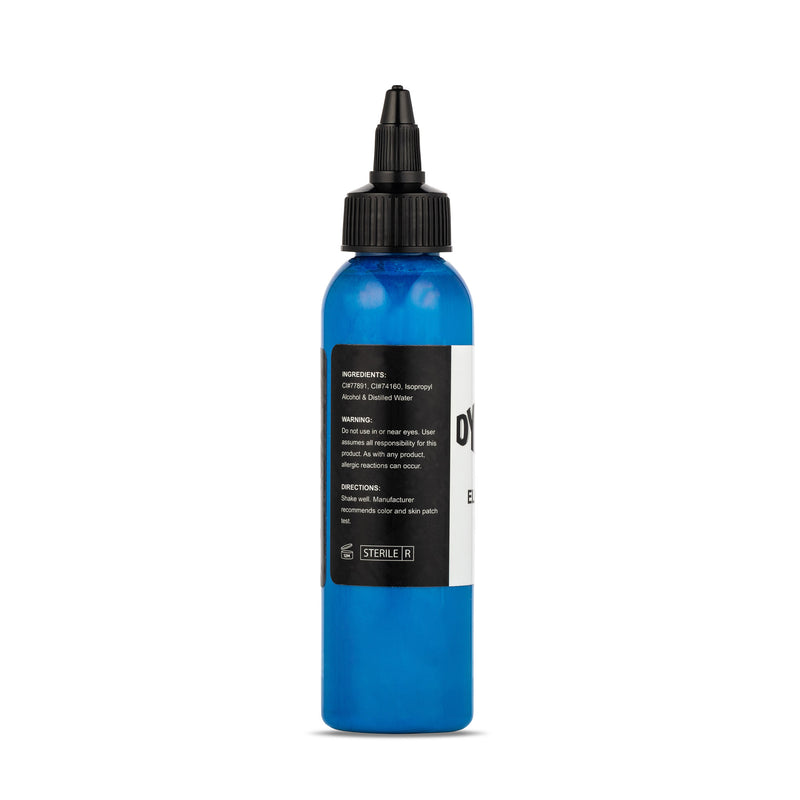 Tinta de tatuaje azul eléctrico - 4 oz. Botella