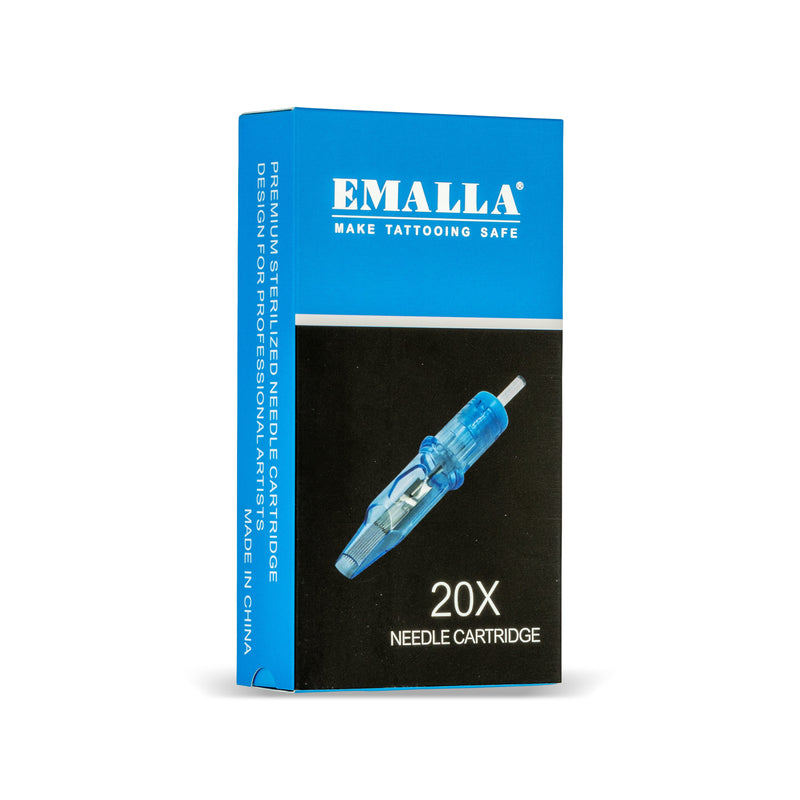 Emalla Curved Magnum Tattoo Cartridge Needle 20 Count Box