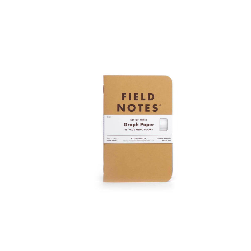 Field Notes Original Kraft - Graph Paper 3-Pack