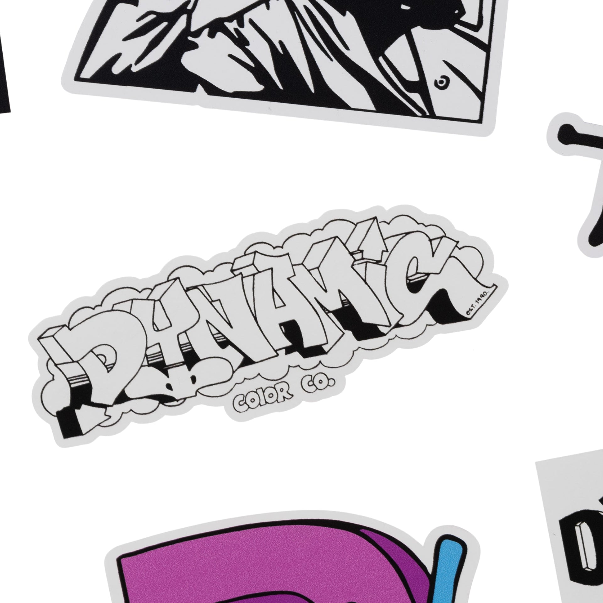 Sticker Label Frame Graff Graff Dynamic Sticker | Dynamic Color Merch | Dynamic Color