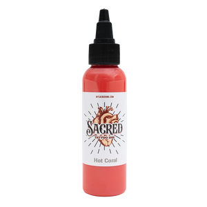 Sacred Tattoo Ink Hot Coral 1 oz