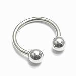 Stainless Steel Circular Barbel Externaly Threaded Painful Pleasures