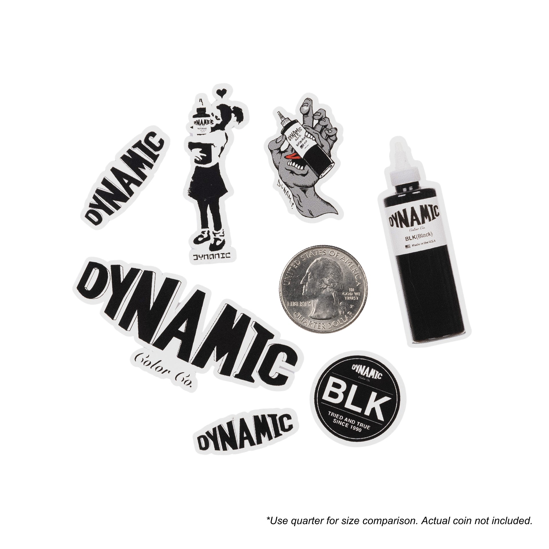 Dynamic Compositions Sticker Dynamic Tattoo Ink Stickers & Tattoo Bottle Labels
